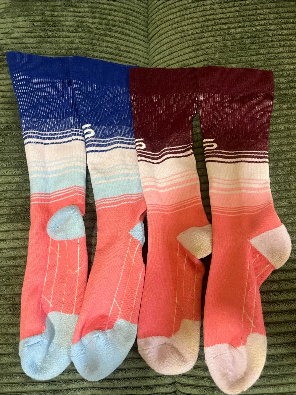 2 Pair Ladies Tall Compression Socks - Unbranded